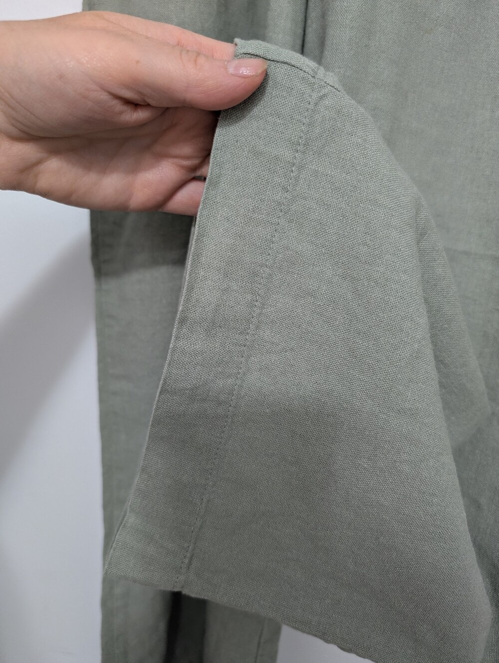 Women's Wide-Leg Pull-On Pants in Sage Green - Picture 6 of 16